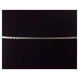.925 Sterling Silver Drop Bar Necklace