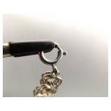.925 Sterling Silver 7 Charm 7.5" Charm Bracelet
