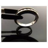 .925 Sterling Silver Zirconia Wedding 3 Ring Set Size 7