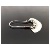 .925 Sterling Silver Artisan Designed Hook Latch Earrings