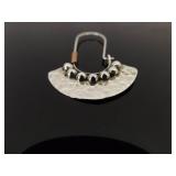 .925 Sterling Silver Artisan Designed Hook Latch Earrings