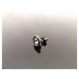.925 Sterling Silver Coach Zirconia Post Earrings In Original Packaging