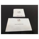 .925 Sterling Silver Coach Zirconia Post Earrings In Original Packaging