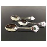 164.1 Grams of Antique and Vintage .925 Sterling Silver Souvenir and Travel Spoons