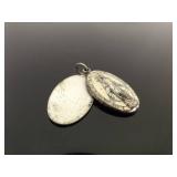 29.3 Grams of Antique and Vintage .925 Sterling Silver Religious Medals, Necklaces, etc.