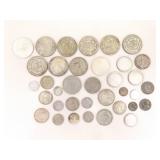 Lot of REAL SILVER Old Foreign Coins