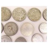 Lot of REAL SILVER Old Foreign Coins