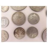 Lot of REAL SILVER Old Foreign Coins
