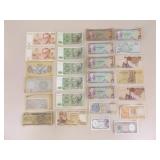 Lot of Old Foreign Currency Bills