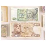 Lot of Old Foreign Currency Bills