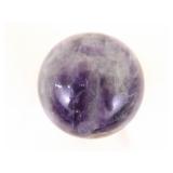 Raw Amethyst Quartz Stone and 2 Polished Amethyst Balls on Stands