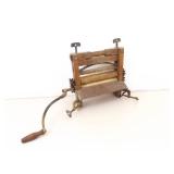 Antique Brighton Laundry Wringer and National Glass Washboard