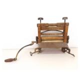 Antique Brighton Laundry Wringer and National Glass Washboard