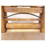 Antique Brighton Laundry Wringer and National Glass Washboard