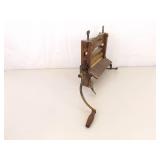 Antique Brighton Laundry Wringer and National Glass Washboard
