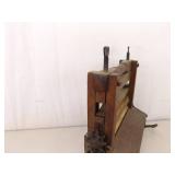 Antique Brighton Laundry Wringer and National Glass Washboard