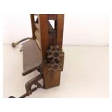 Antique Brighton Laundry Wringer and National Glass Washboard