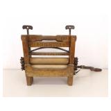 Antique Brighton Laundry Wringer and National Glass Washboard