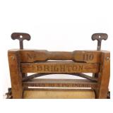 Antique Brighton Laundry Wringer and National Glass Washboard