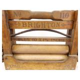 Antique Brighton Laundry Wringer and National Glass Washboard