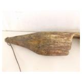 Antique Primitive Wood Carved Shoulder Yoke Water Bucket Carrier