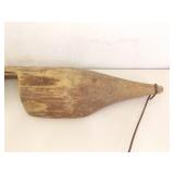Antique Primitive Wood Carved Shoulder Yoke Water Bucket Carrier
