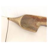 Antique Primitive Wood Carved Shoulder Yoke Water Bucket Carrier