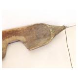 Antique Primitive Wood Carved Shoulder Yoke Water Bucket Carrier