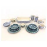 Roseville Pottery Spongeware Set