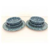 Roseville Pottery Spongeware Set