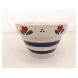 4 Roseville Pottery Hand Painted Small Crocks