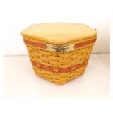 Lot of 7 Longaberger Lidded etc. Lined etc. Baskets
