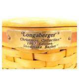 Lot of 7 Longaberger Lidded etc. Lined etc. Baskets