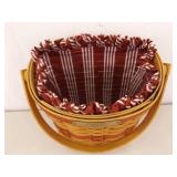 Lot of 7 Longaberger Lidded etc. Lined etc. Baskets