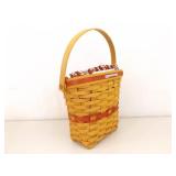 Lot of 7 Longaberger Lidded etc. Lined etc. Baskets