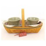 Lot of 7 Longaberger Lidded etc. Lined etc. Baskets