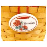 Lot of 7 Longaberger Lidded etc. Lined etc. Baskets