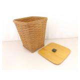 2 Large Lidded and Mid Sized  Longaberger Baskets