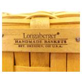 2 Large Lidded and Mid Sized  Longaberger Baskets