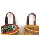 3 Longaberger Hanging Baskets
