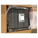 Outsunny Dark Blue Wicker Outdoor Recliner with Dark Blue Cushions Customer Returns See Pictures