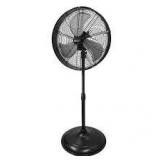 Lot of  Commercial Electric 20 in. Oscillating Pedestal Fan with Adjustable Height in Black Customer Returns See Pictures