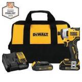 DEWALT ATOMIC 20V Max Lithium-Ion Brushless Cordless Compact 1/4 in. Impact Driver Kit with 2.0Ah Battery, Charger and Bag Customer Returns See Pictures