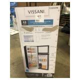 Vissani 4.5 cu. ft. 2-Door Mini Refrigerator in Platinum Steel with Freezer  Customer Returns See Pictures