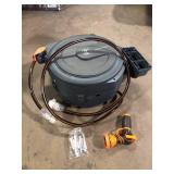 Giraffe Tools Garden Retractable Hose Reel-1/2 in. to 100 ft. Wall Mounted, Dark Grey Customer Returns See Pictures