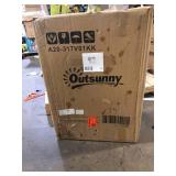 Outsunny Set of 2 Camping Chair, Lightweight Folding Chair, Portable Armchairs, Perfect for Festivals, Fishing, Beach, Khaki Customer Returns See Pictures