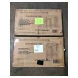 Lot of Solid Acacia Wood 23 in. Mahogany Recliner End Table Customer Returns See Pictures