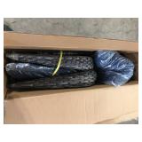Wicker Outdoor Patio Rocking Chair with Blue Cushion Customer Returns See Pictures