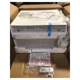 LG 8,000 BTU, 115 Volts, Window Smart Air Conditioner Cools 350 sq. ft. with Remote, WiFi Enabled in White Slight Damage on Corner   Customer Returns See Pictures