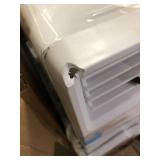 LG 8,000 BTU, 115 Volts, Window Smart Air Conditioner Cools 350 sq. ft. with Remote, WiFi Enabled in White Slight Damage on Corner   Customer Returns See Pictures